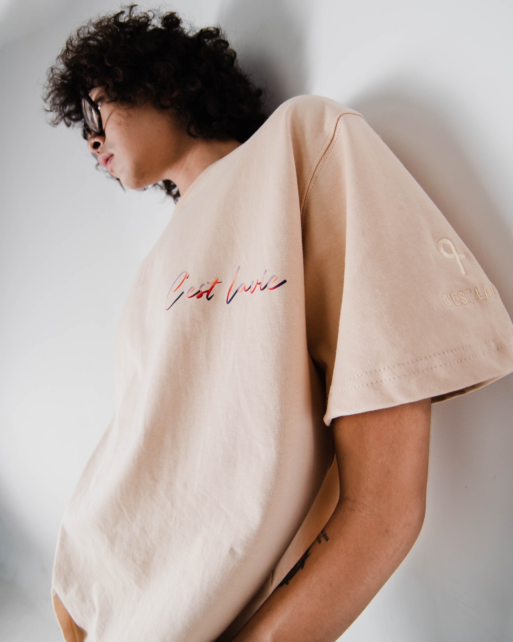 áo thun oversize cslavie be pink