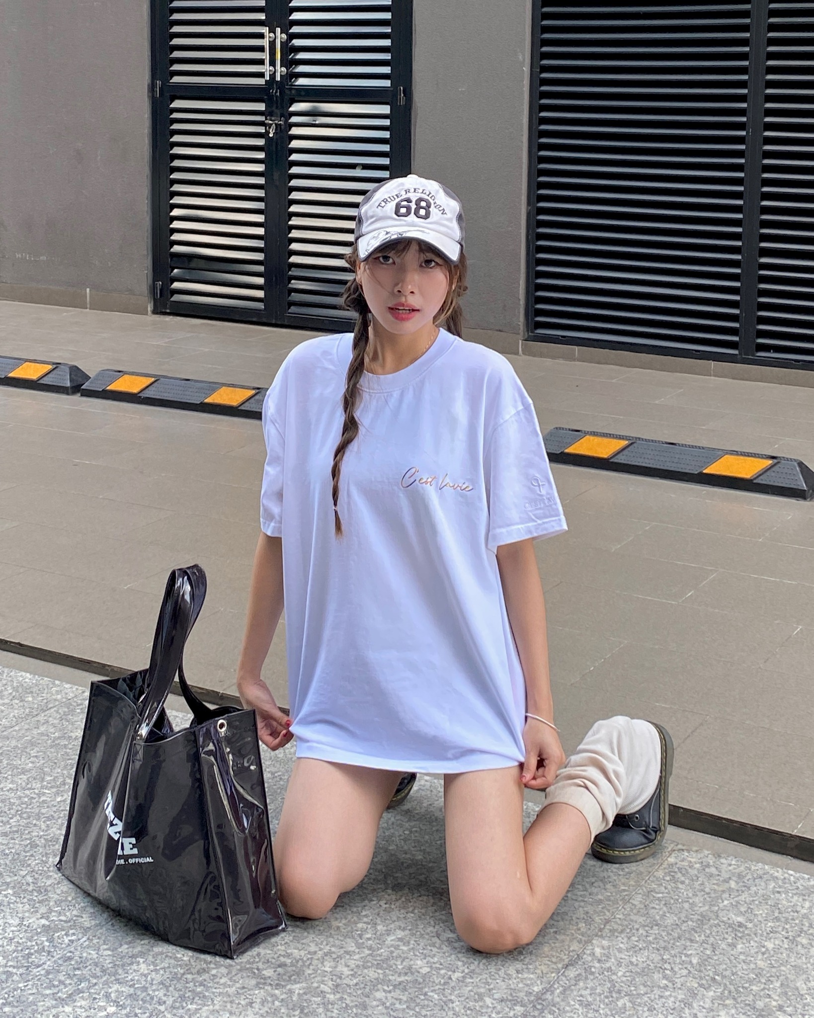 dễ phối đồ với áo thun oversize cslavie detail white