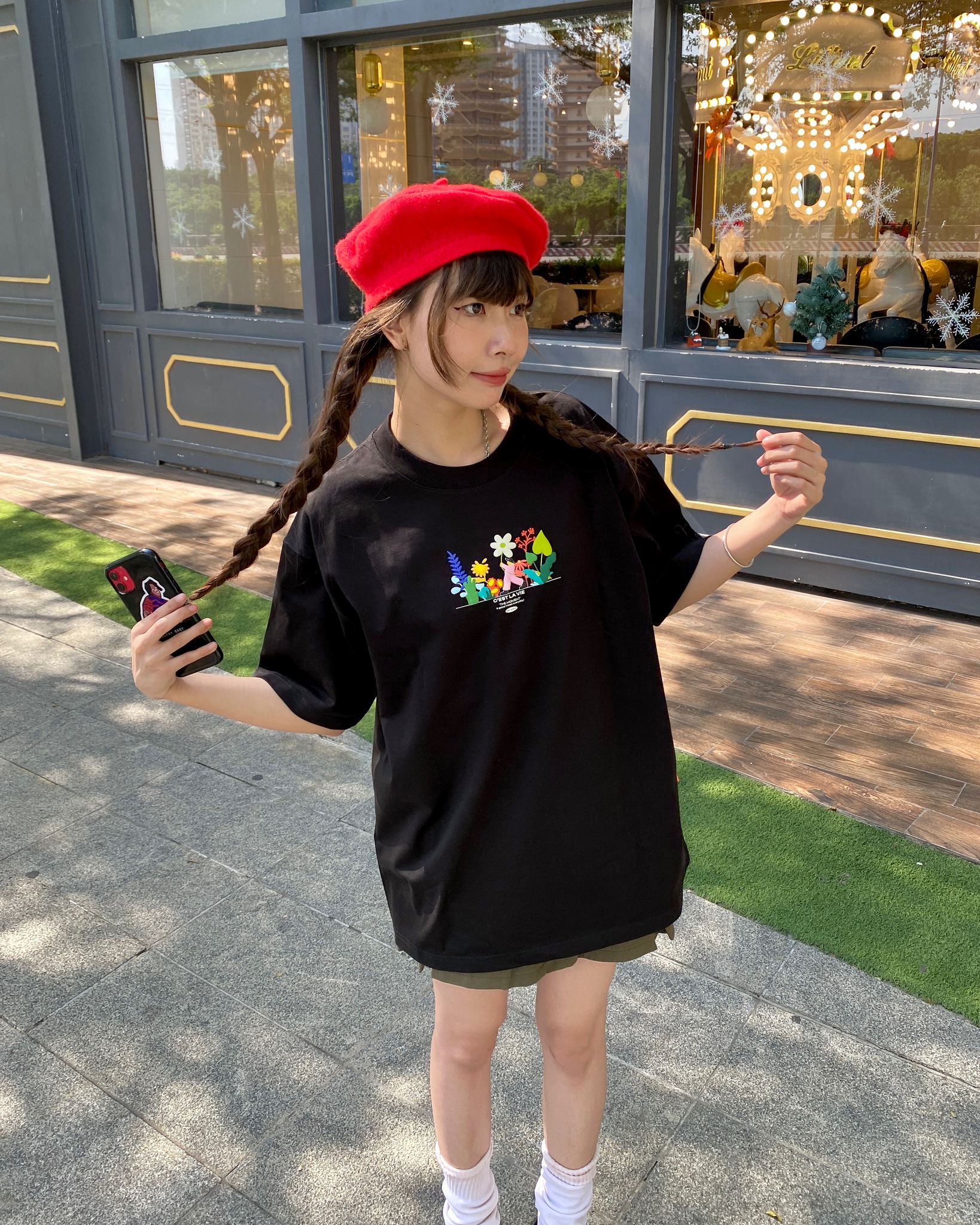 áo thun oversize cslavie garden of delight local brand Việt Nam