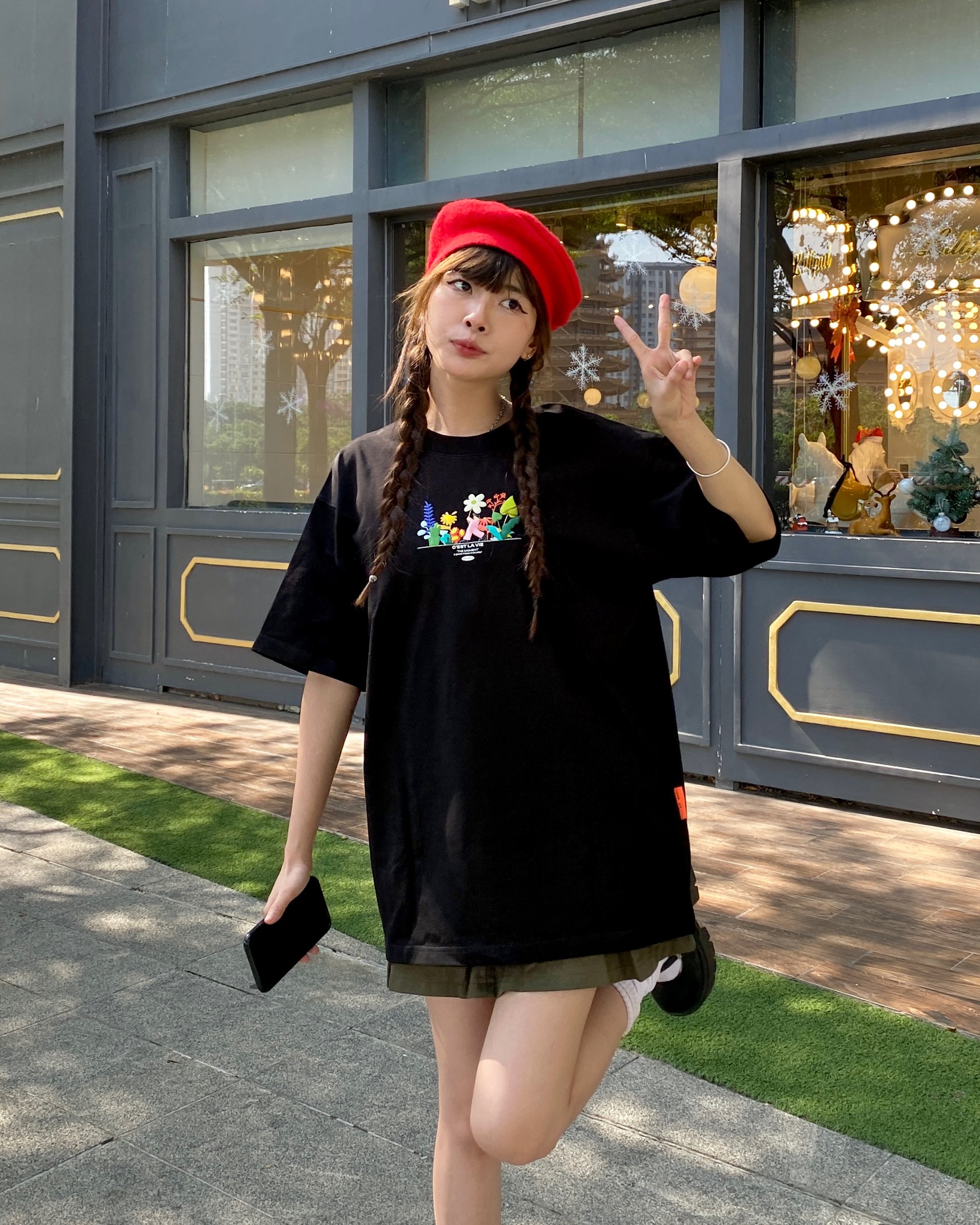 áo thun oversize cslavie garden of delight 709