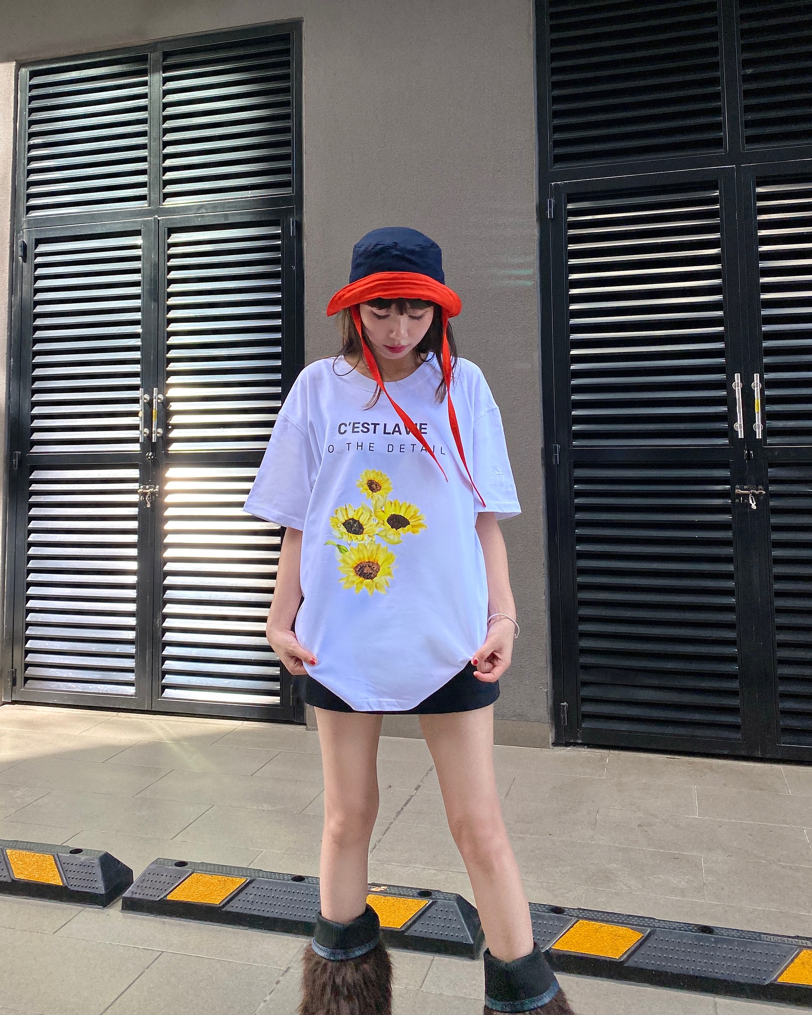 áo thun oversize cslavie huong duong trang