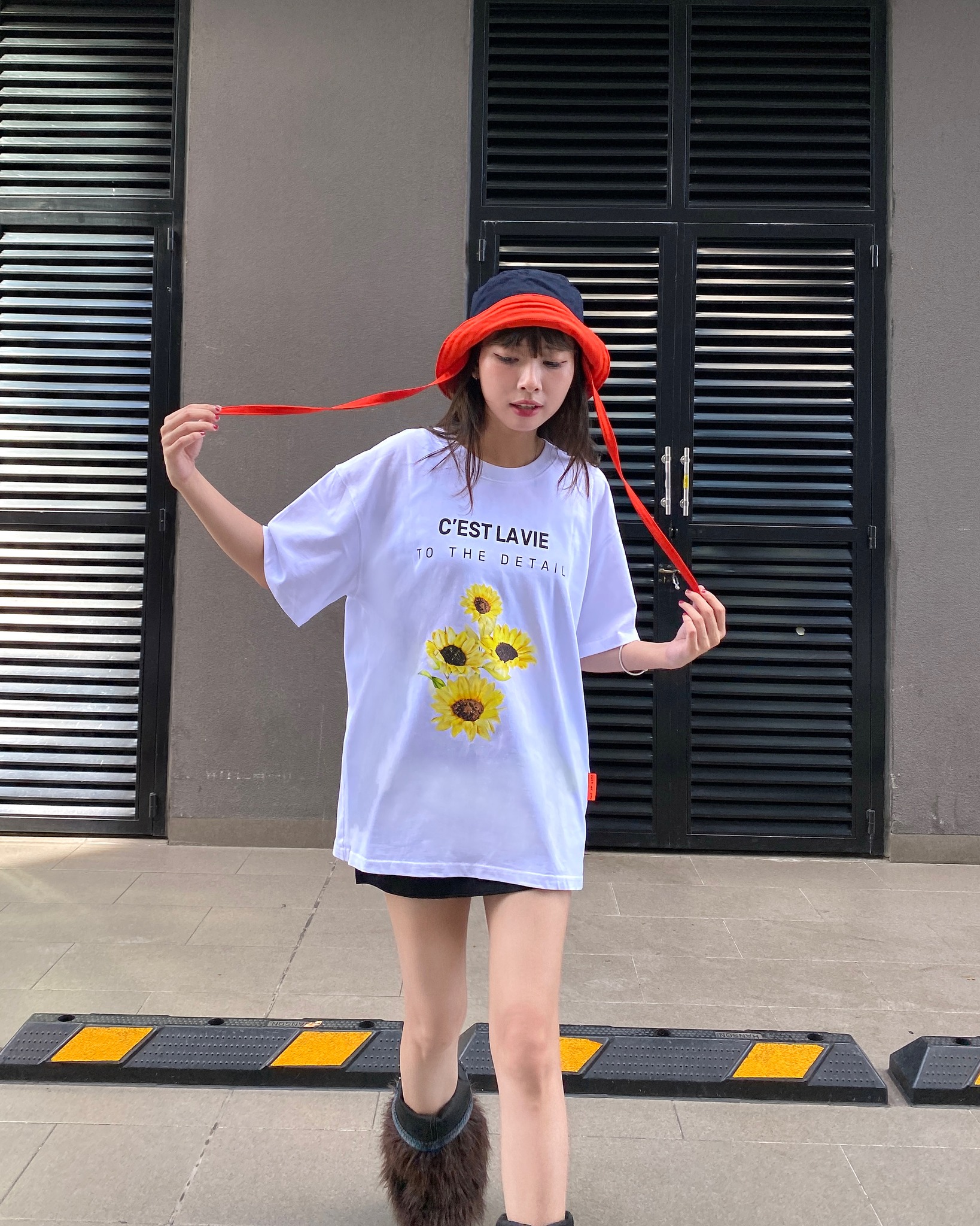 áo thun oversize cslavie huong duong trang