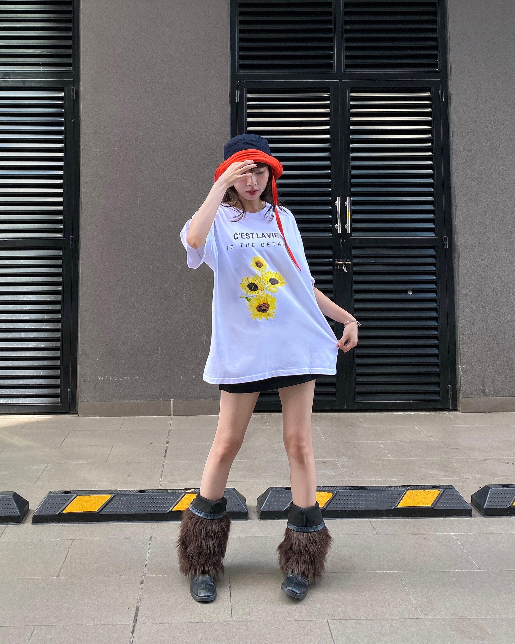 áo thun oversize cslavie huong duong trang 952