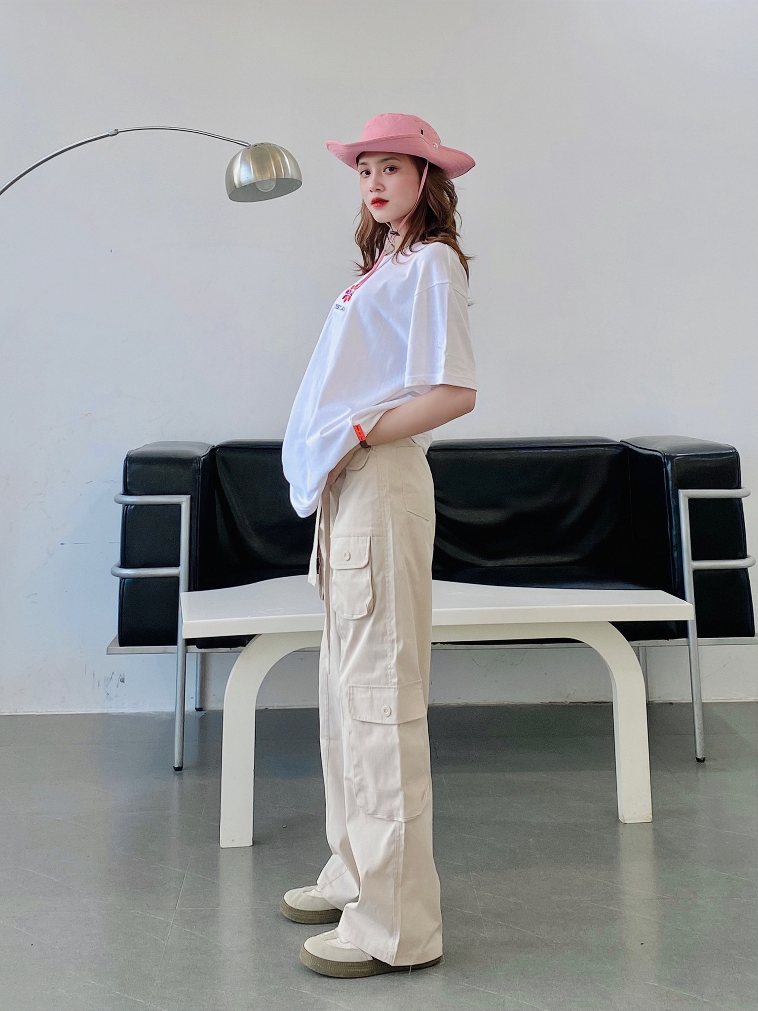 áo thun oversize cslavie latana white 957