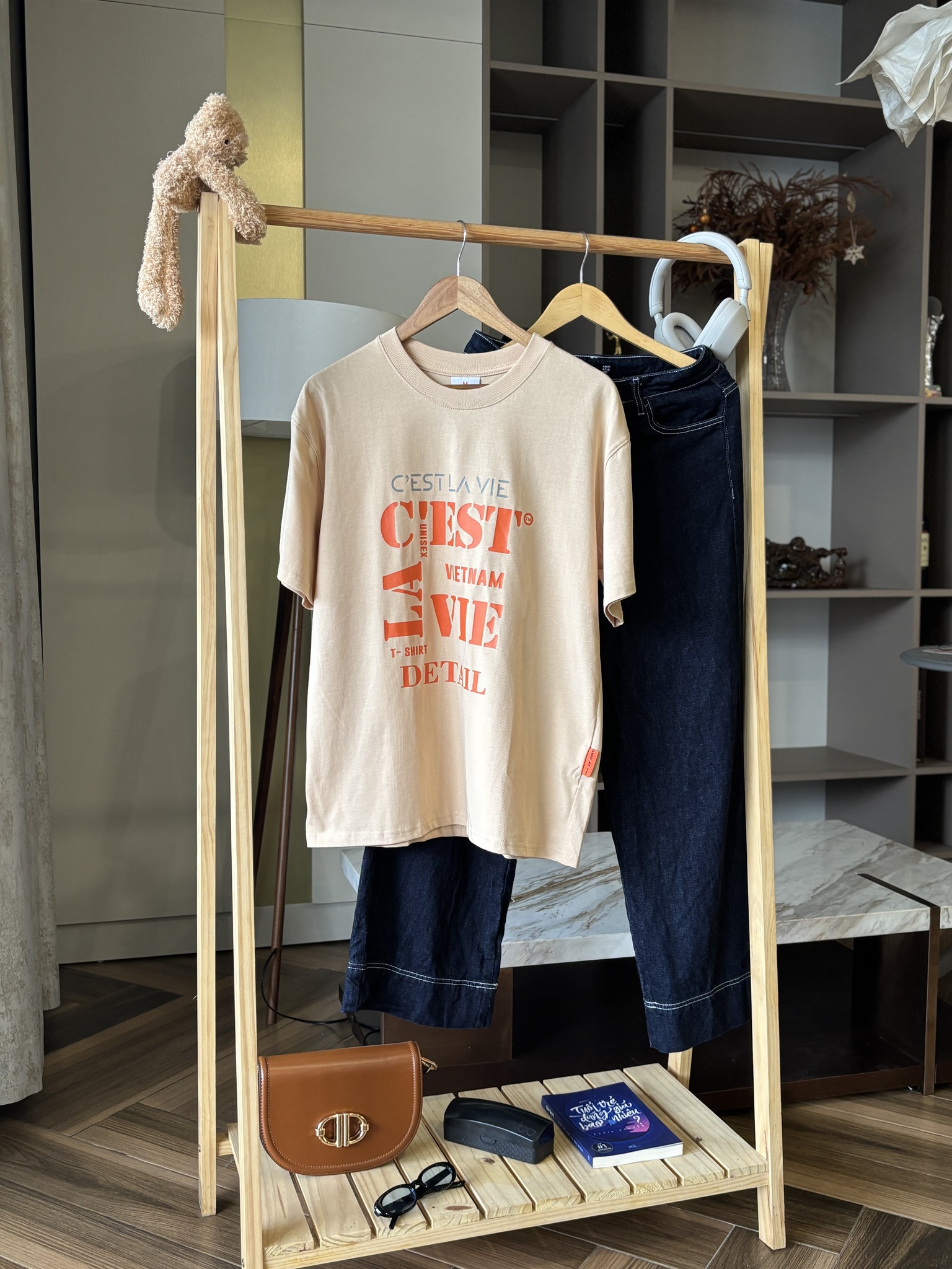 áo thun oversize cslavie set