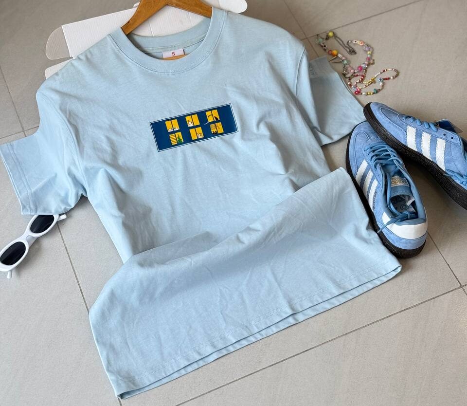 áo thun oversize unisex cslavie blue e1774684073971