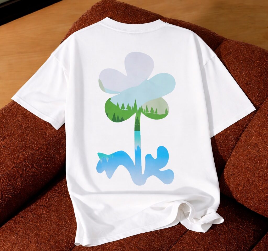 áo thun oversize unisex cslavie tree white e1774769675392