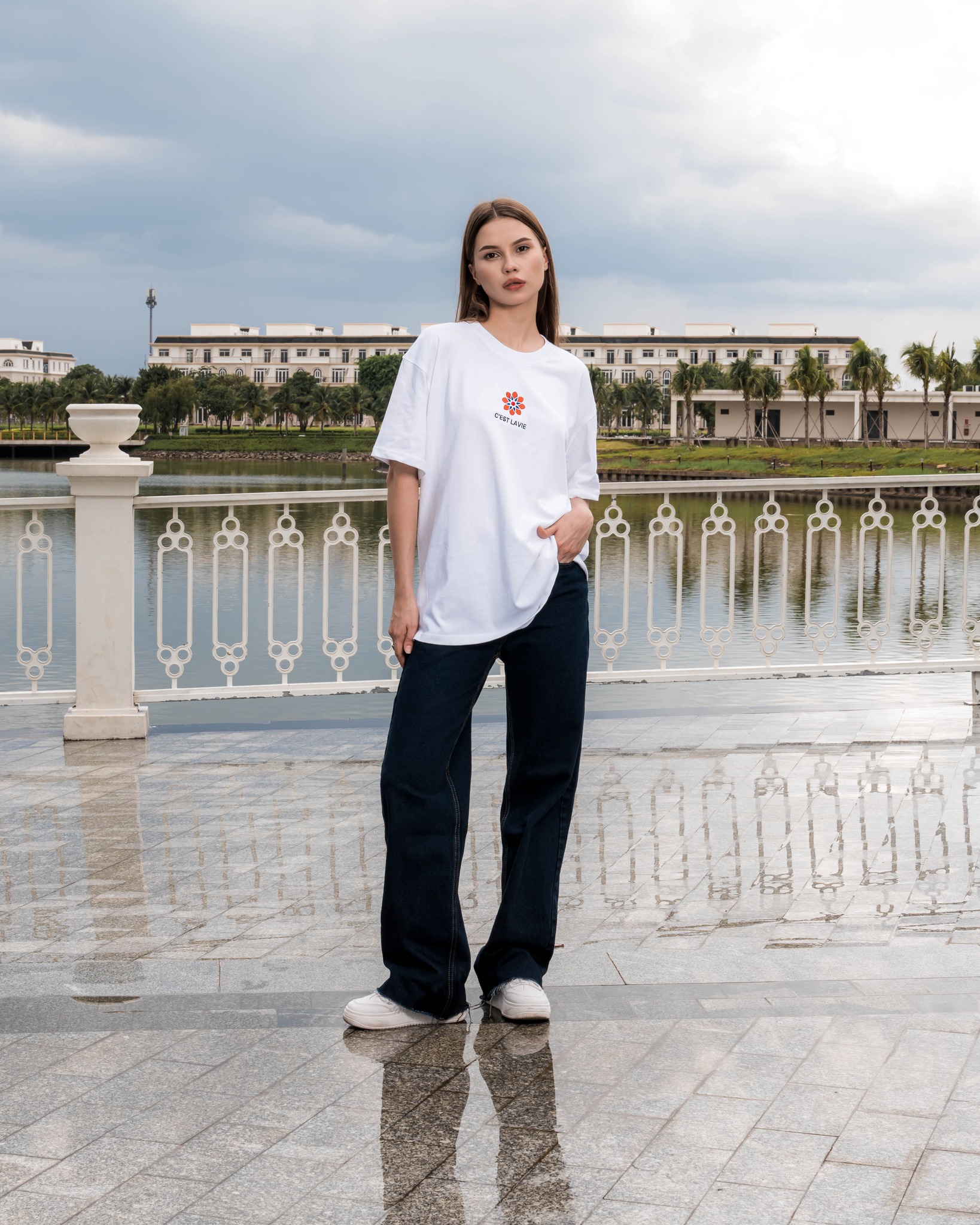áo thun unisex cslavie latana trang