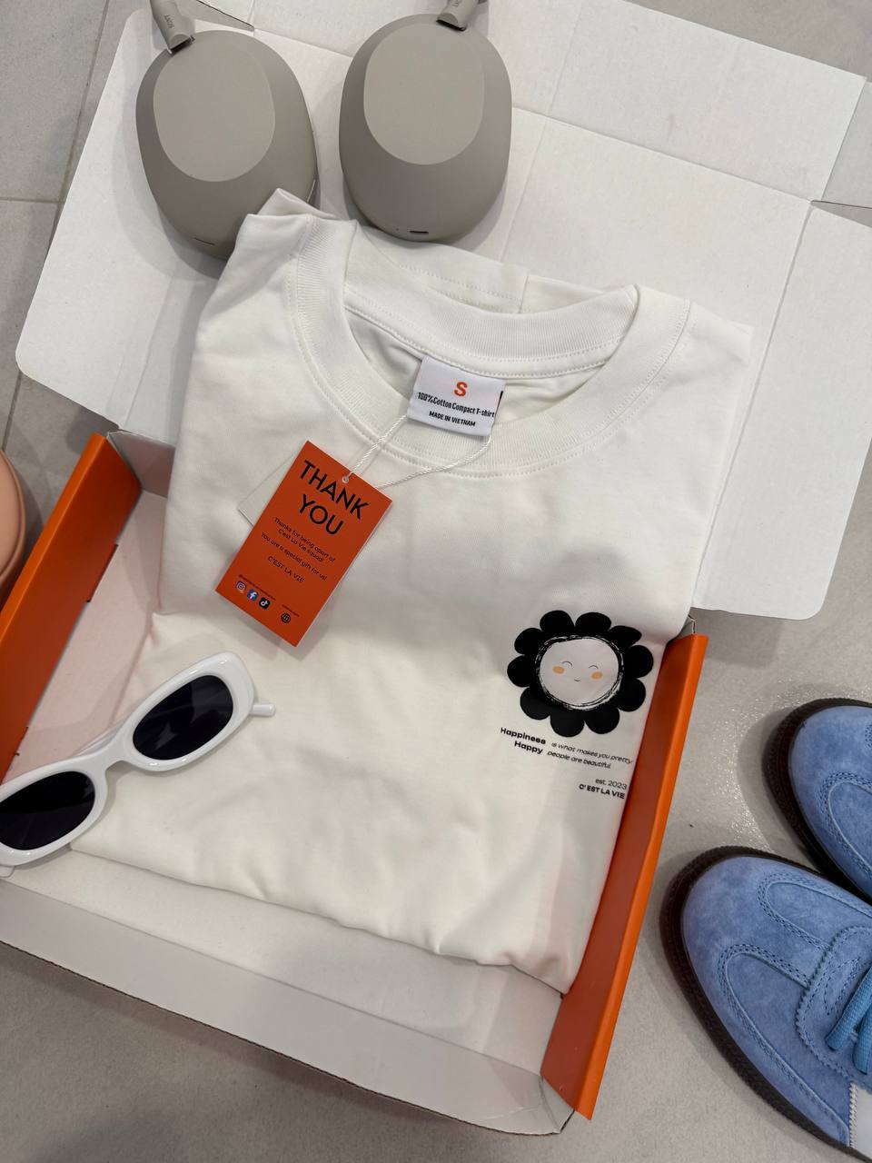 áo thun unisex cslavie white