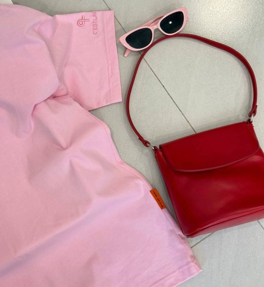 o thun oversize cslavie–set pink 555