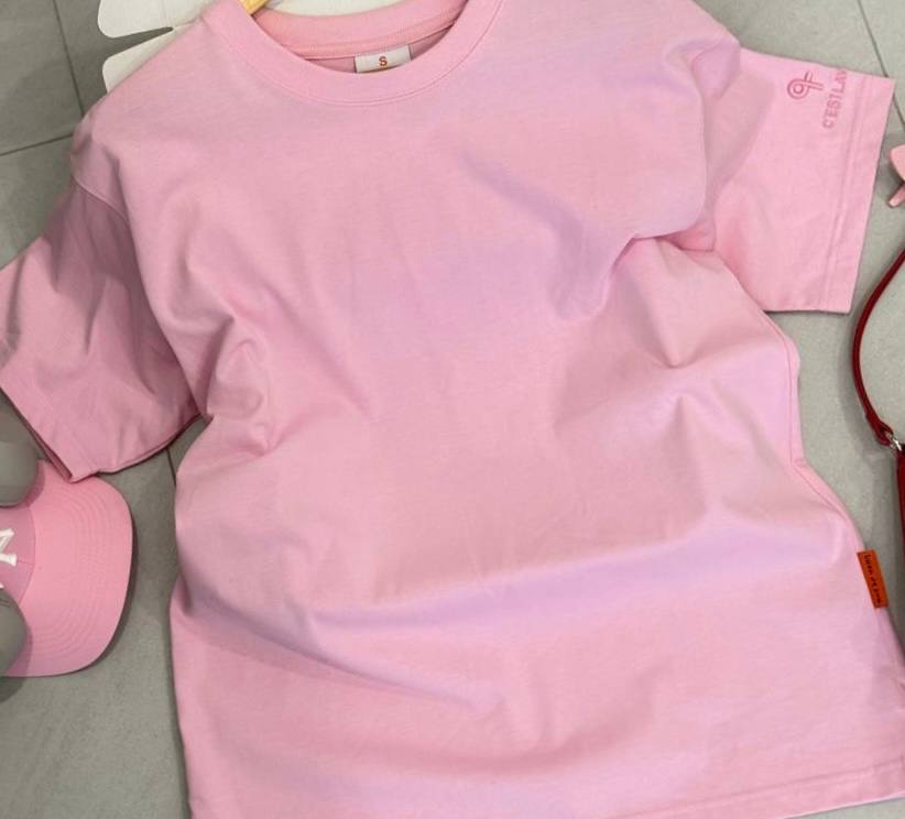 o thun oversize cslavie–set pink 996