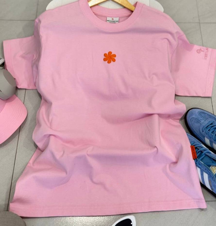 o thun oversize cslavie–set pink