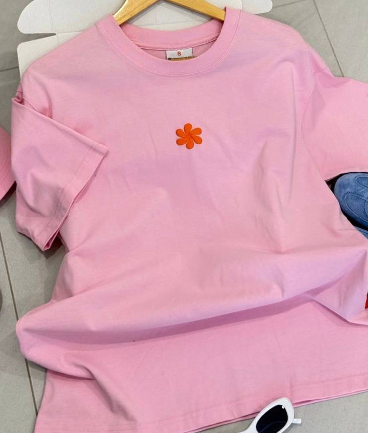 o thun oversize cslavie–set pink