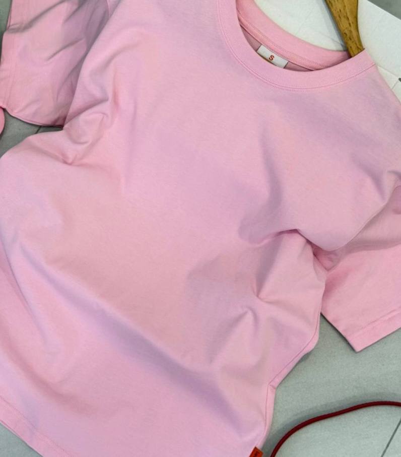 o thun oversize cslavie–set pink